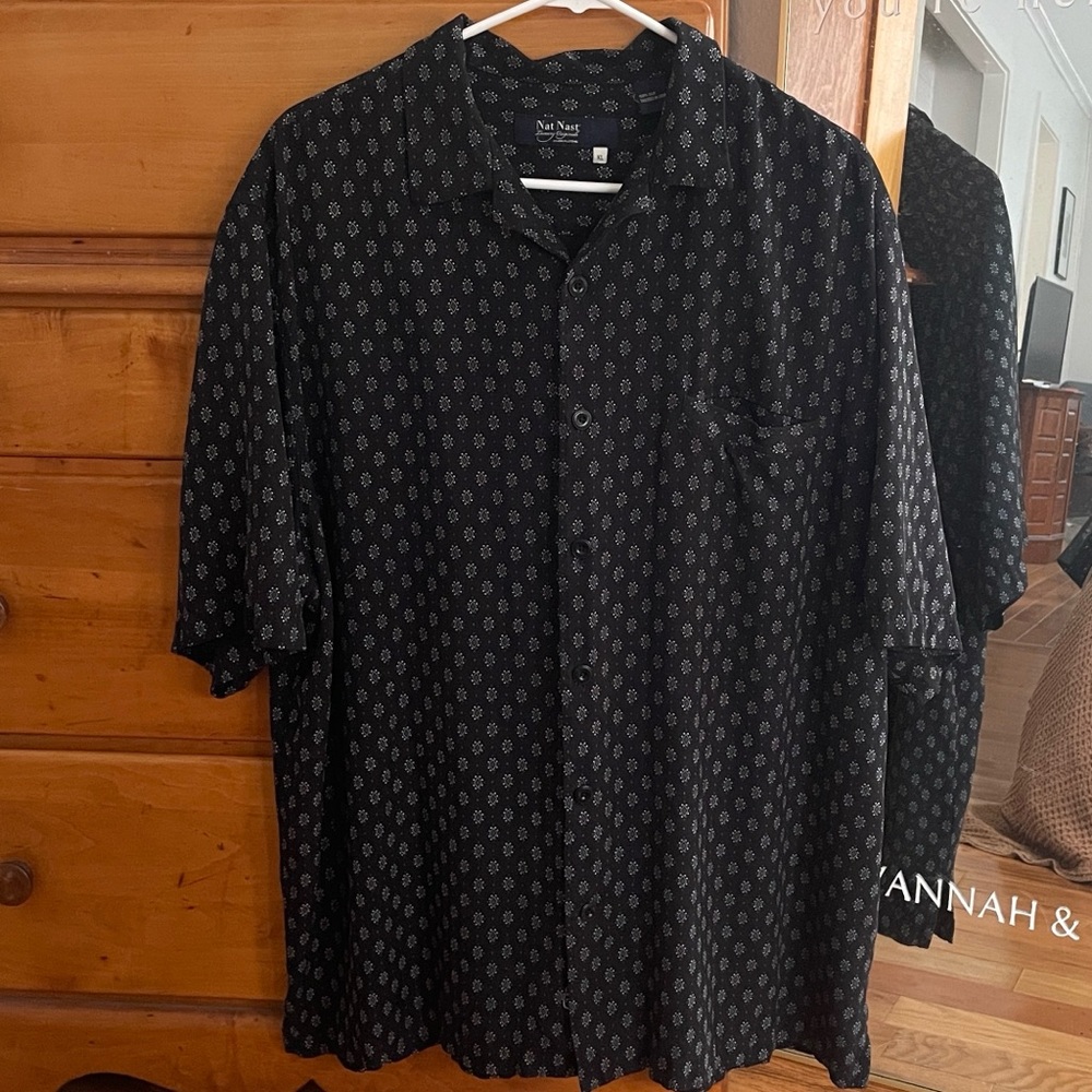 Nat Nast Shirt 100% Silk